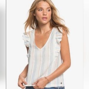 Roxy ruffled top Size Small